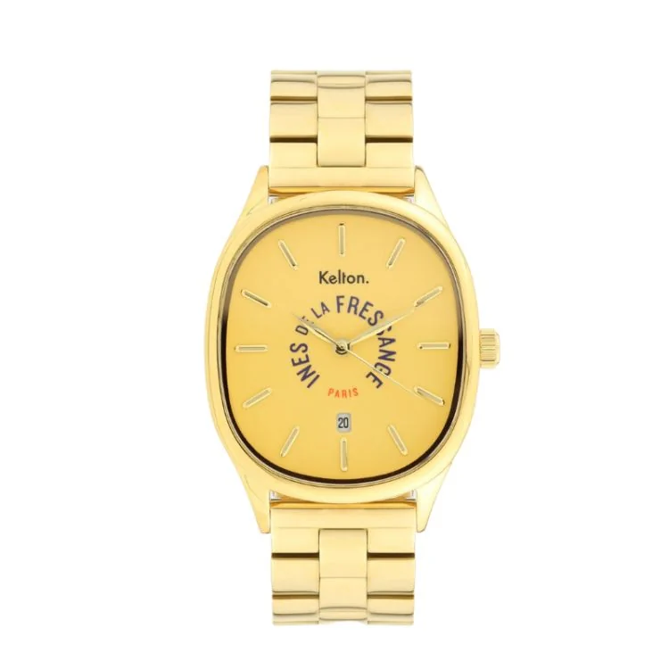 Kelton x Ines de la Fressange Paris Watch - Grande Colorama - Gold