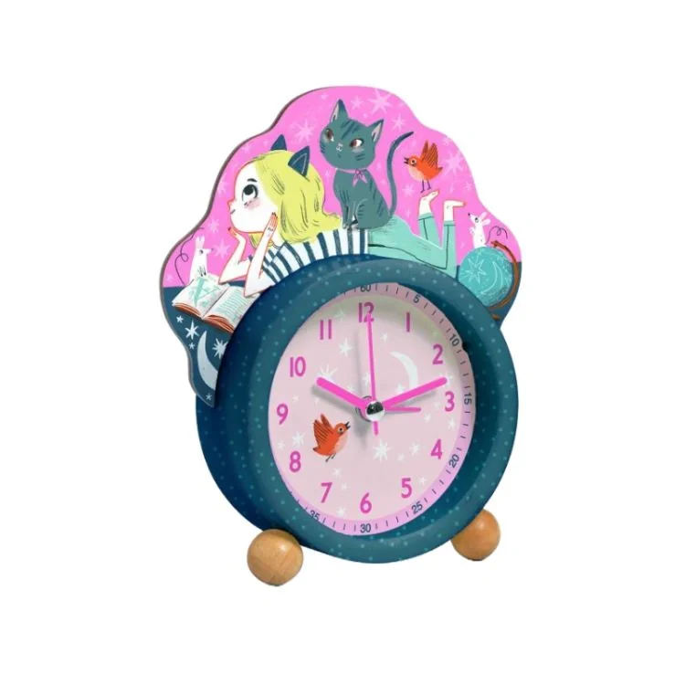 Djeco Alarm Clock - Children's Alarm Clock - Cats