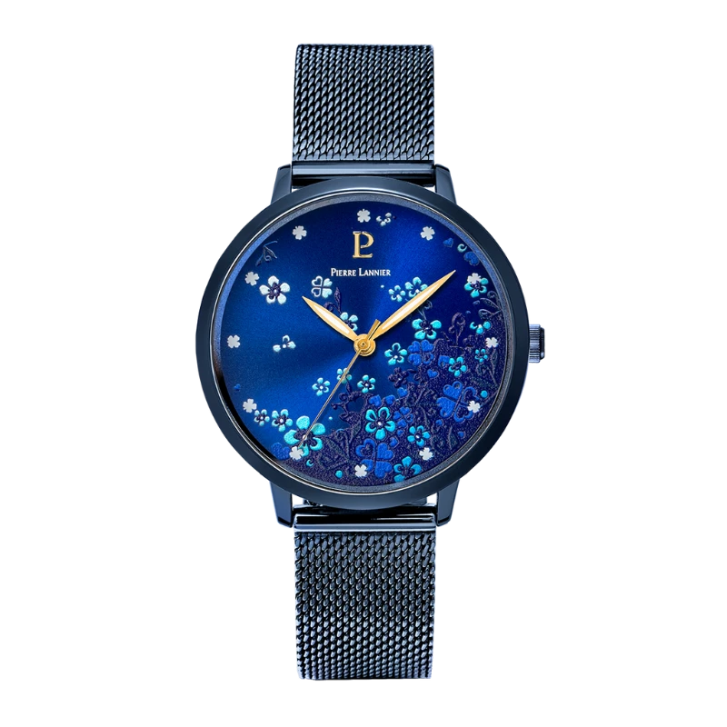 Pierre Lannier Watch - Tallia - Blue Floral Dial