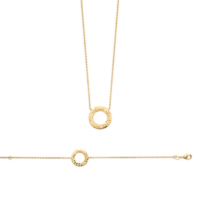 750 Gold-Plated Necklace, 3Mic, 45cm