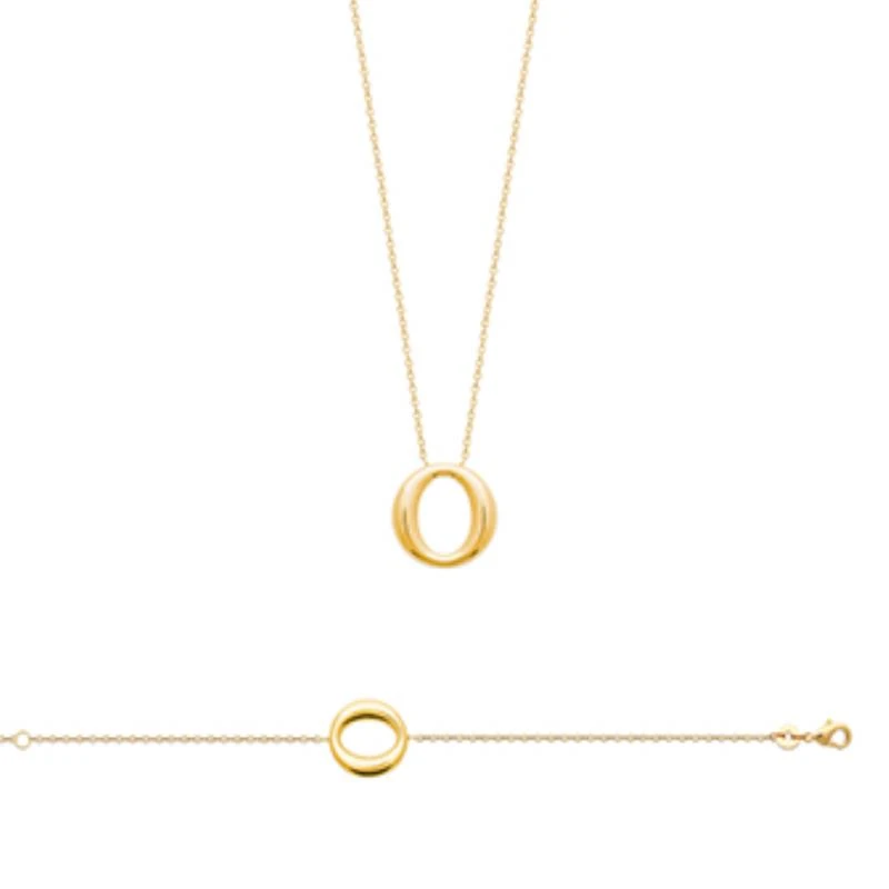 750 Gold-Plated Necklace, 3Mic, 45cm