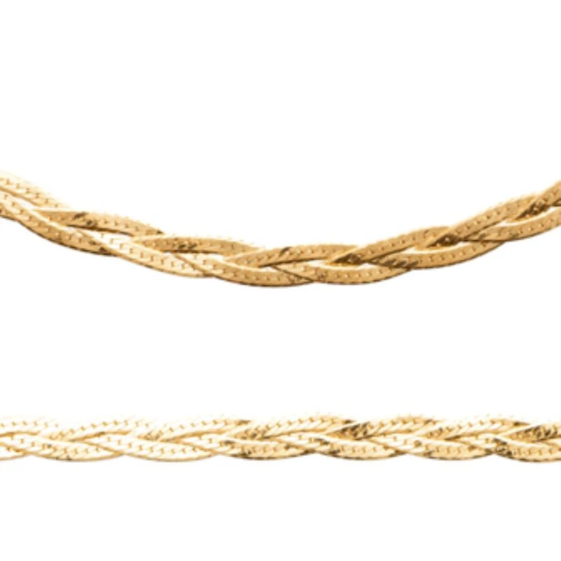 750 Gold-Plated Necklace, 3Mic, 45cm