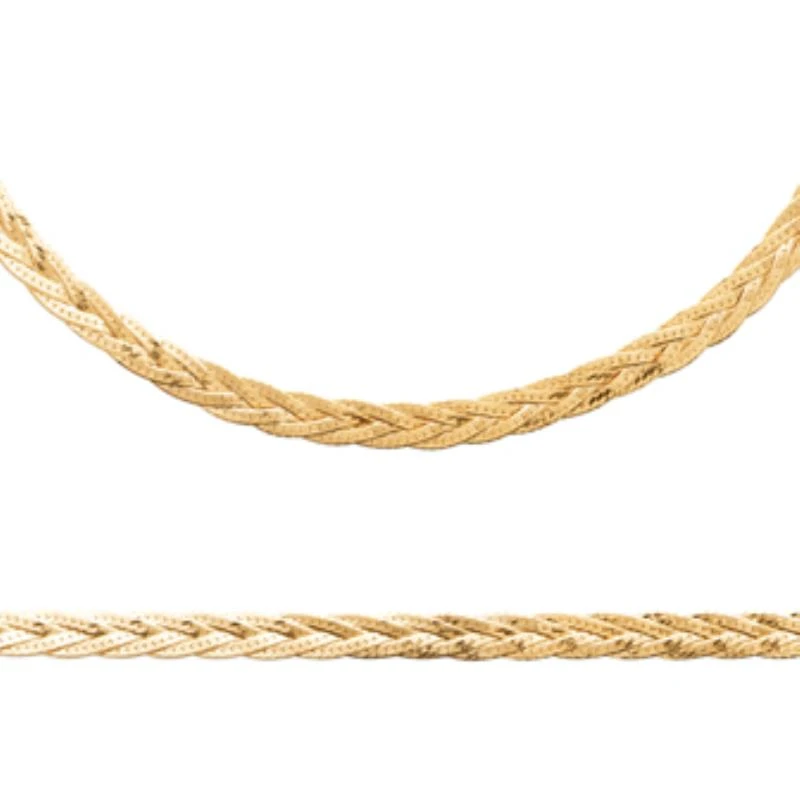 750 Gold-Plated Necklace, 3Mic, 45cm