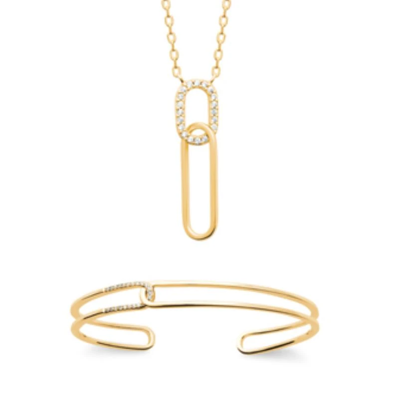 750 Gold-Plated Bangle, 3Mic, 58mm