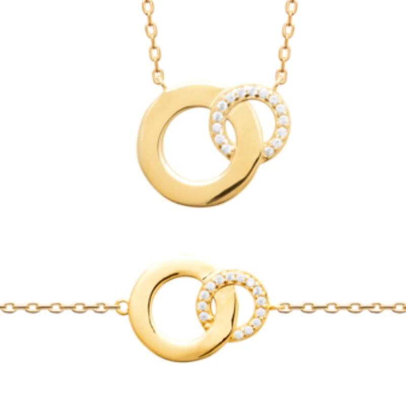 750 Gold-Plated Necklace, 3 Micron, 45 cm