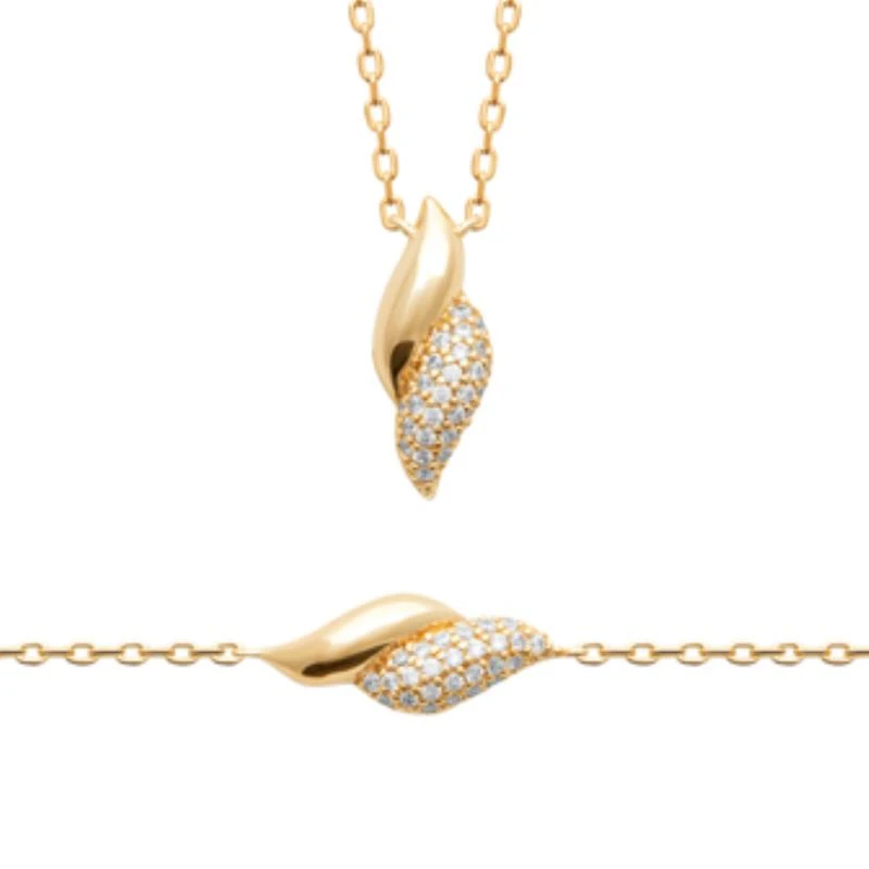 750 Gold-Plated Necklace, 3 Micron, 45 cm
