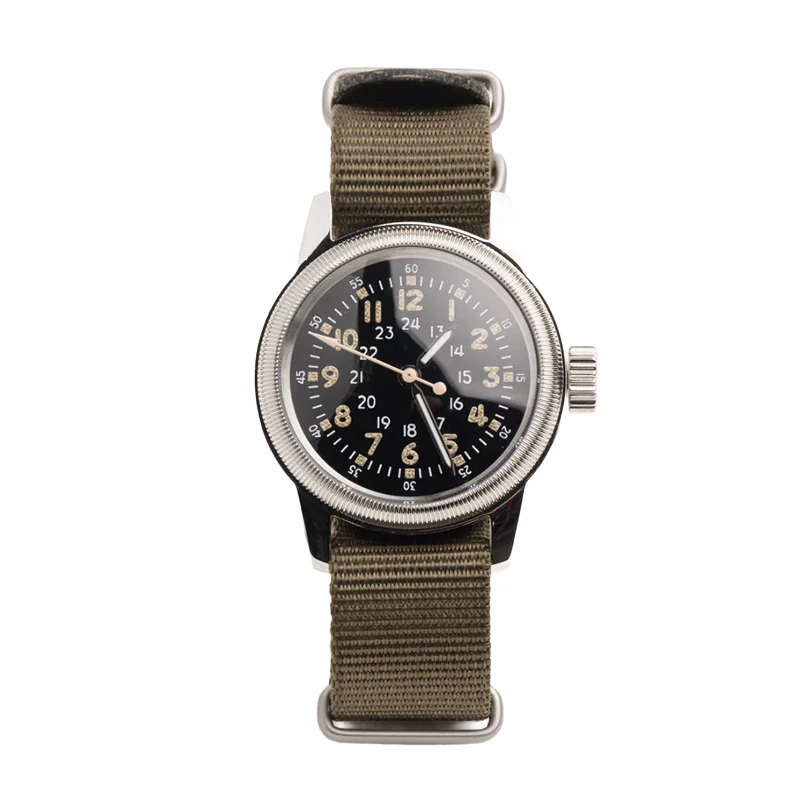 M.R.M.W - Vintage A-17 Pilot Watch - Green Nylon M.R.M.W