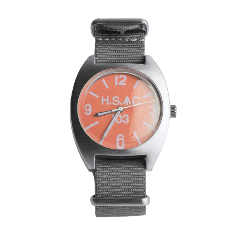 M.R.M.W - Royal Air Force Watch  H.S. W10 Orange and Gray Nylon | M.R.M.W Vintage