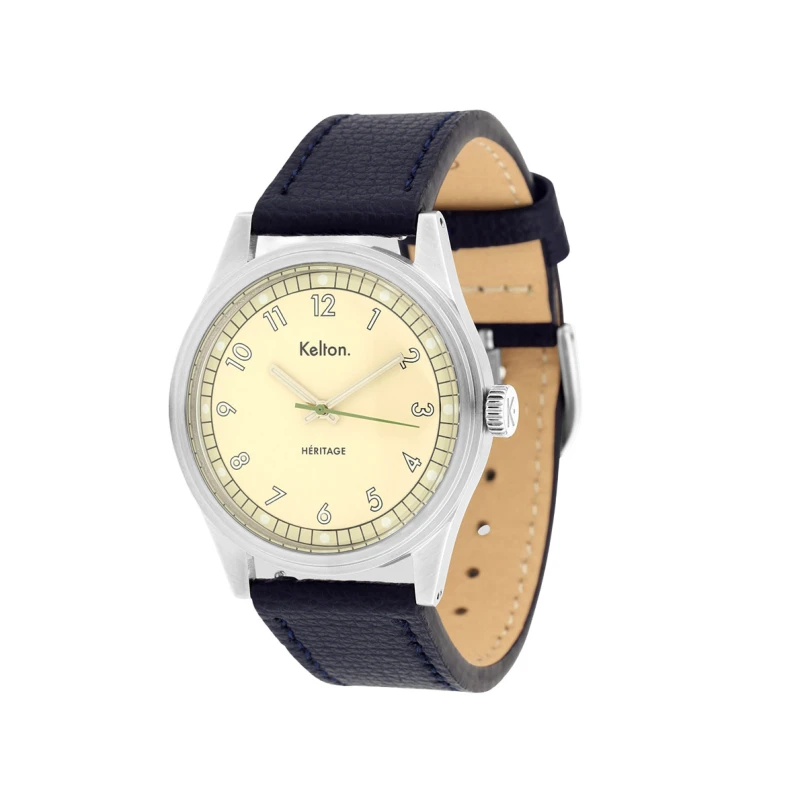 Kelton - Kelton Heritage Champagne Epsom Navy Watch | 9126112 | French vintage watch