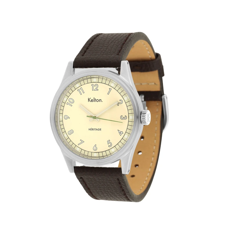 Kelton - Kelton Heritage Champagne Epsom Brown Watch | 9126122 | French vintage watch