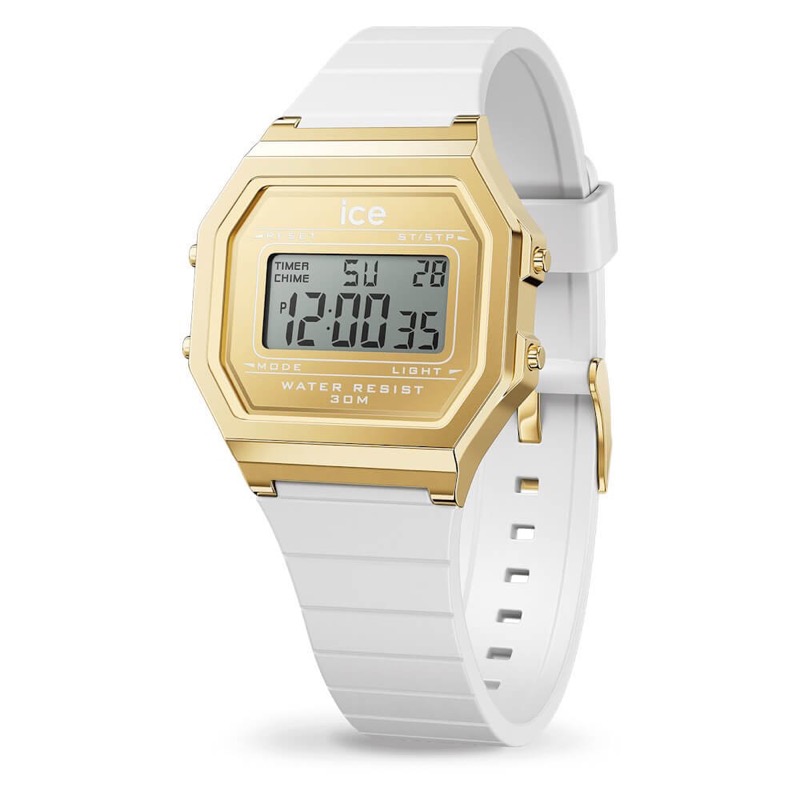 ICE Digit Retro White Gold - Small