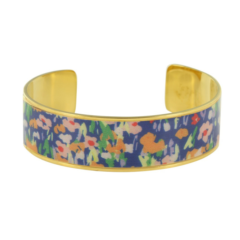 Liberty Purple Enamel Cuff Bracelet