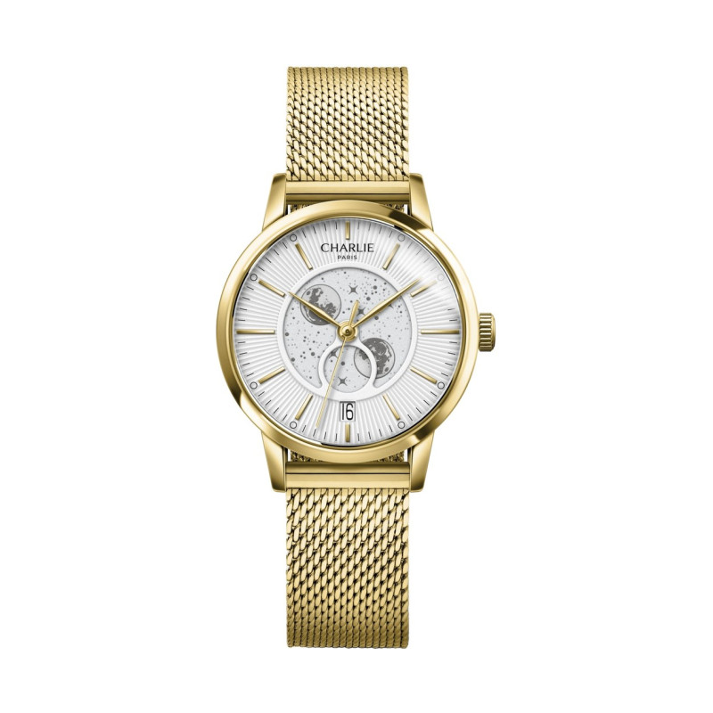 Charlie Paris - SULLY Moon Phase Gold & White