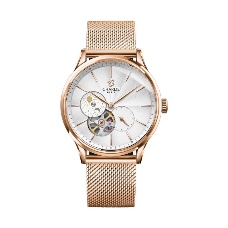 Charlie Paris - INITIAL 36 Open Heart Day/Night Gold Rose