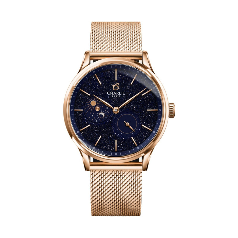 Charlie Paris - INITIAL 36 Day/Night Rose Gold Aventurine