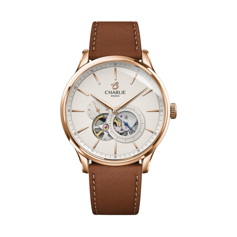 Charlie Paris - INITIAL Open Heart, Rose Gold