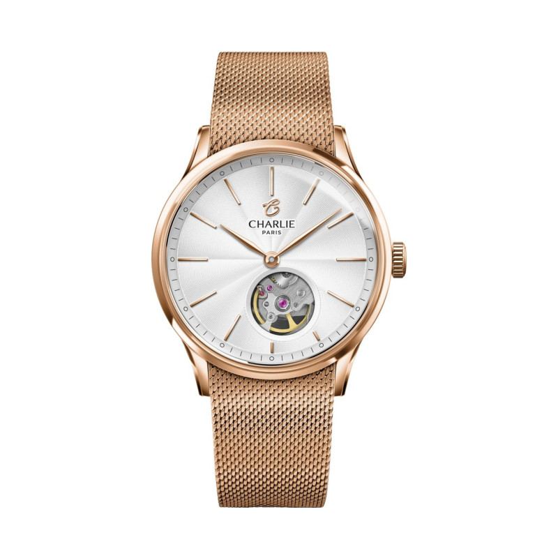 Charlie Paris - INITIAL 35 Open Heart, Rose Gold