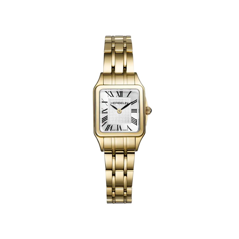 Michel Herbelin Luna Mini Quartz Watch in Yellow Gold PVD 17407BP1N08