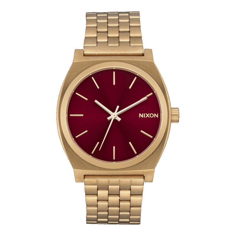 Nixon Watch - Time Teller - Gold / Oxblood Sunray