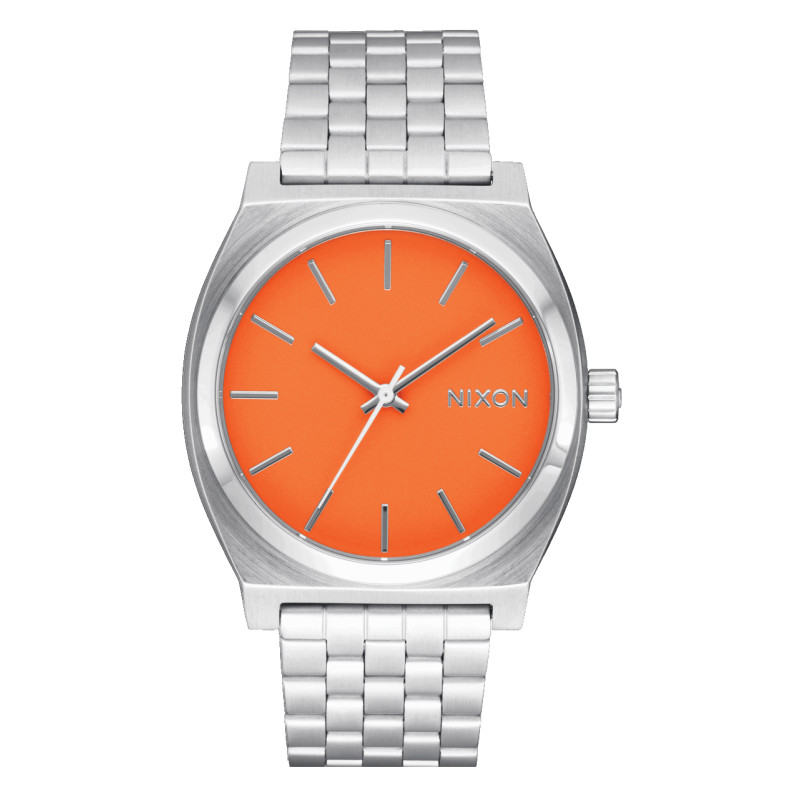 Nixon Watch - Time Teller - Silver / Mandarin
