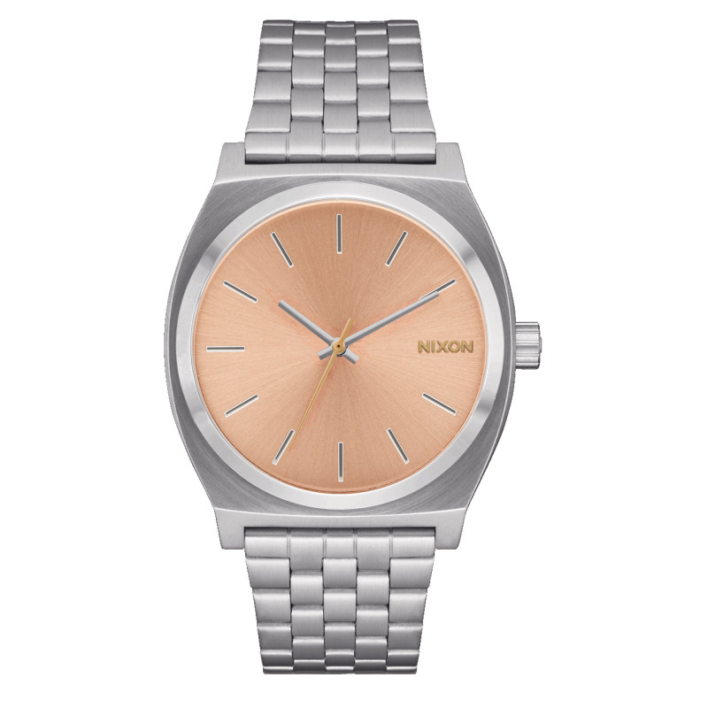 Nixon Watch - Time Teller - Silver / Coral