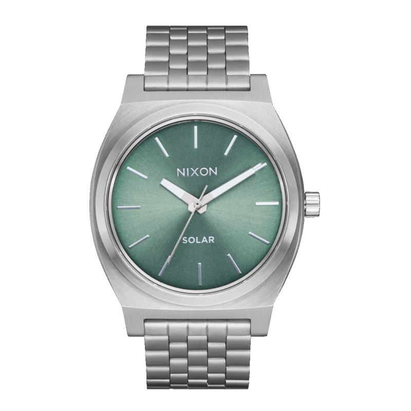 Nixon Watch - Time Teller Solar - Silver / Jade Sunray