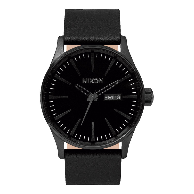 Nixon Watch - Sentry Leather - All Black