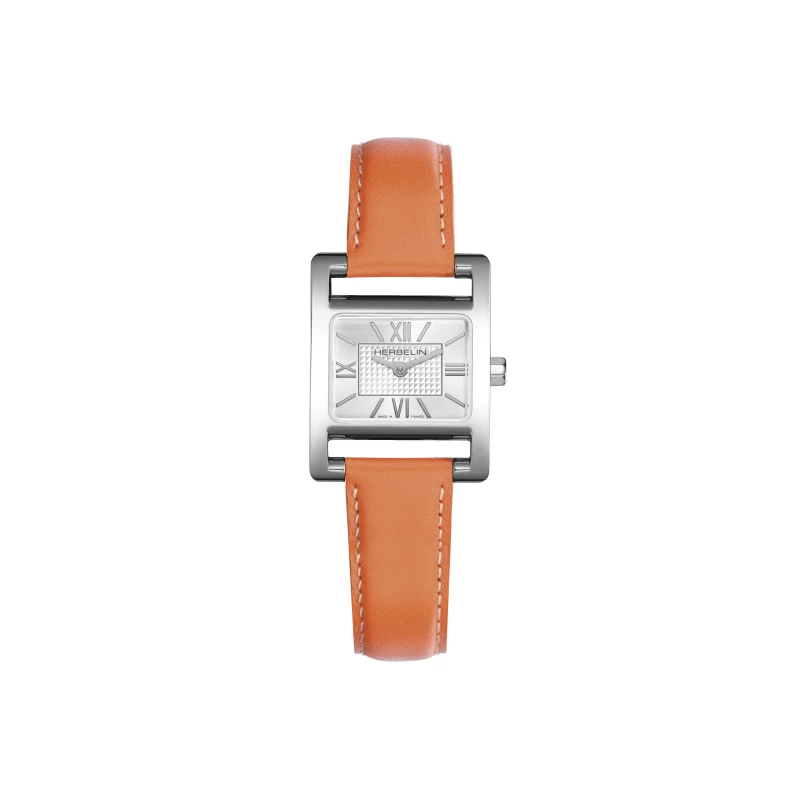 Ve AVENUE – QUARTZ – ORANGE LEATHER & INDEX | Club de la Montre
