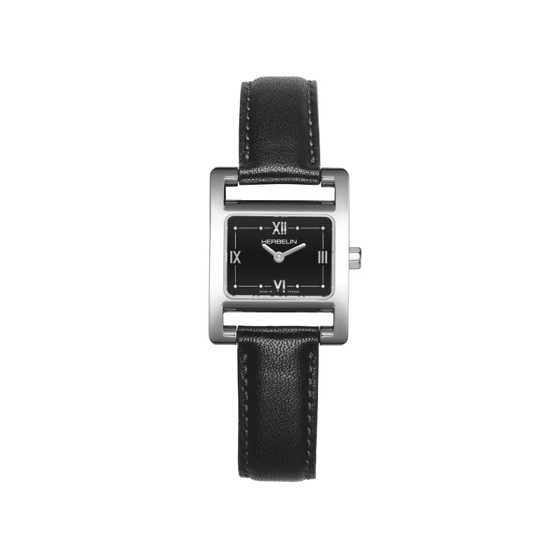 Ve AVENUE – QUARTZ – STEEL & BLACK LEATHER | Club de la Montre