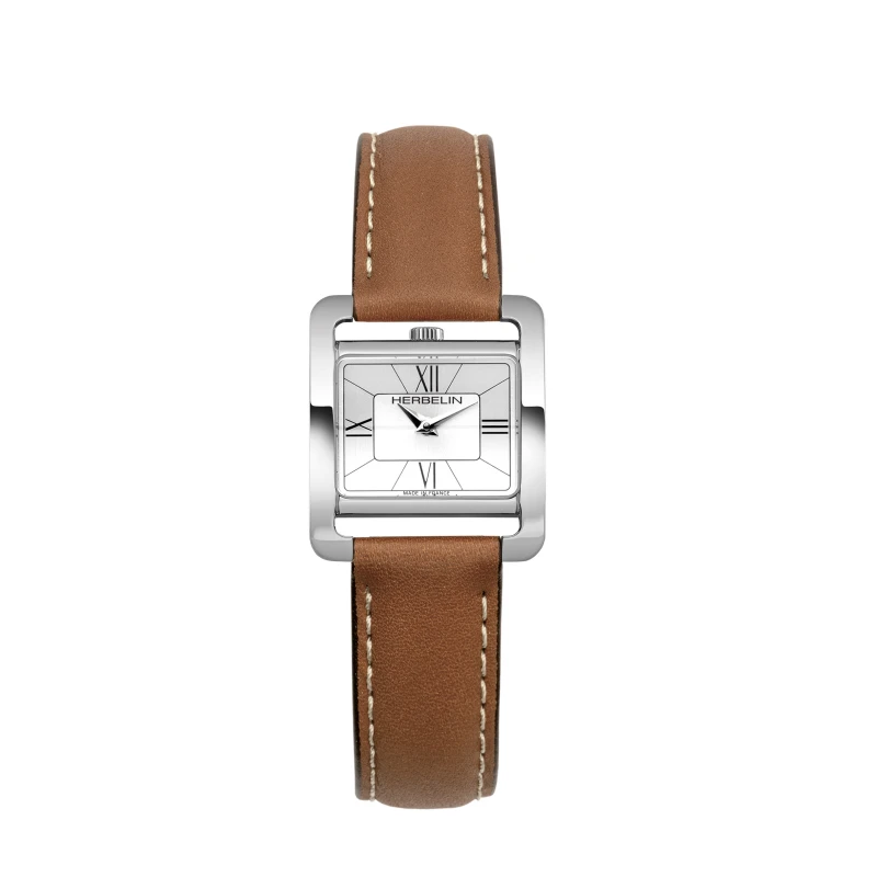 Ve AVENUE – QUARTZ – STEEL & CAMEL LEATHER | Club de la Montre