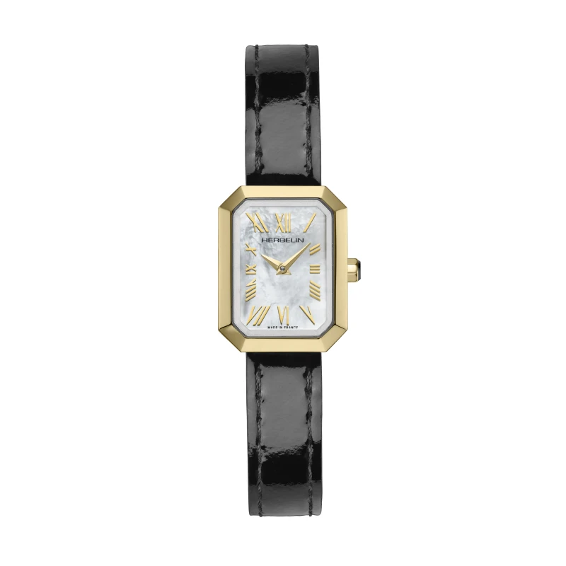 OCTOGON – QUARTZ – YELLOW GOLD PVD & WHITE MOTHER-OF-PEARL | Club de la Montre