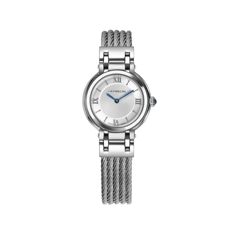 PEBBLE – QUARTZ – SILVER-WHITE & STEEL | Club de la Montre