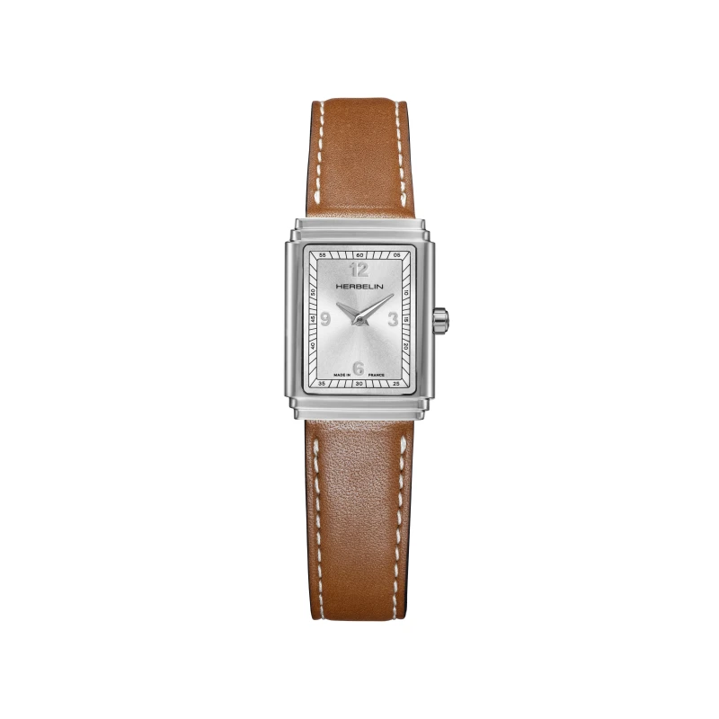 ART DECO – 1925s – STEEL & CAMEL LEATHER | Club de la Montre