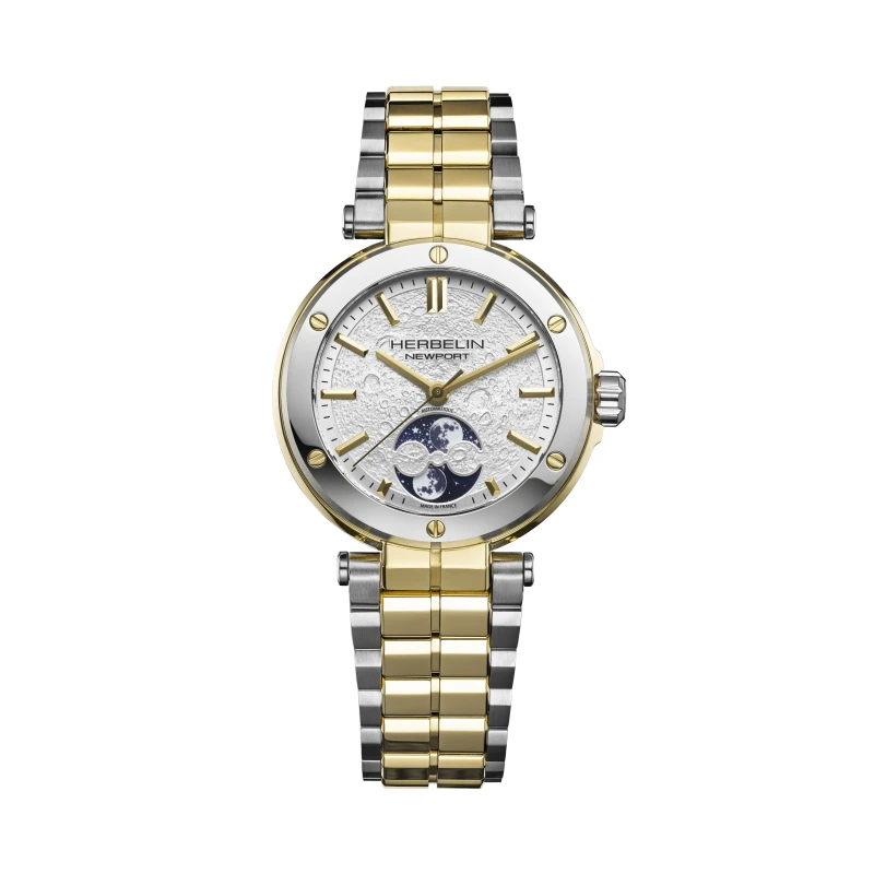 NEWPORT – AUTOMATIC LADY MOON PHASE – TWO-TONE | Club de la Montre