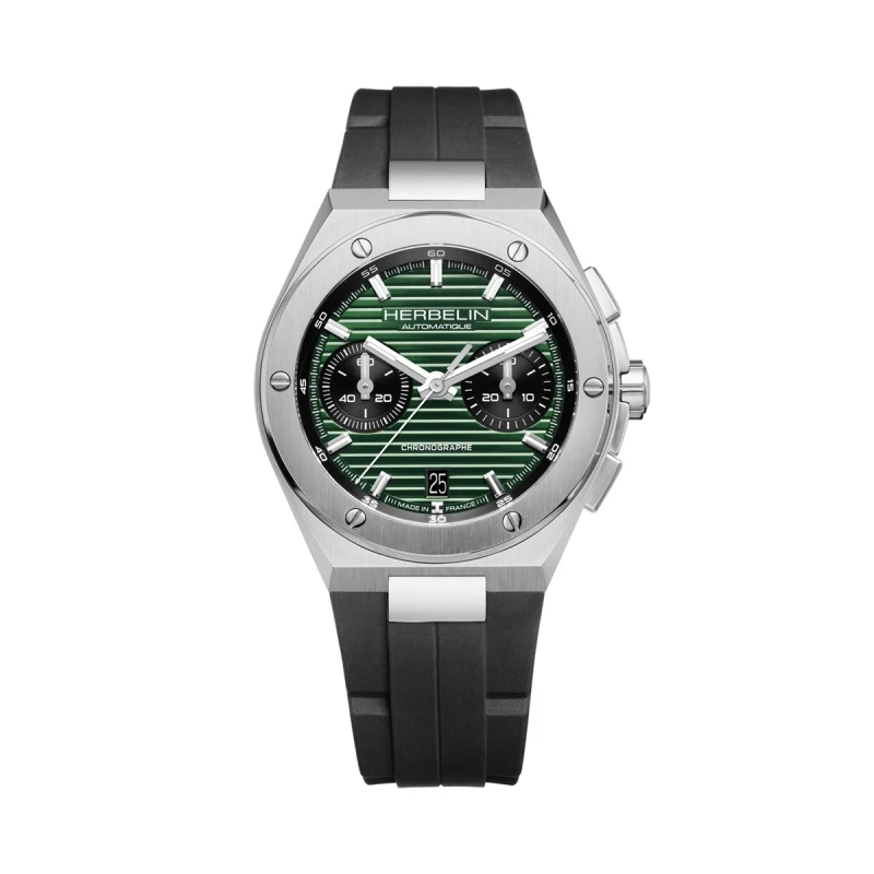 CAP CAMARAT – AUTOMATIC CHRONOGRAPH – GREEN & BLACK FKM | Club de la Montre