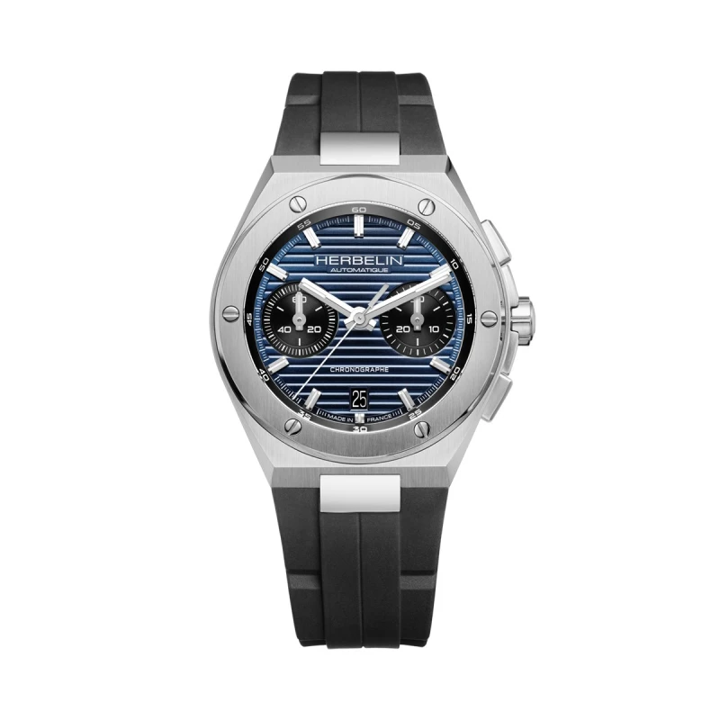 CAP CAMARAT – AUTOMATIC CHRONOGRAPH – BLUE & BLACK FKM | Club de la Montre