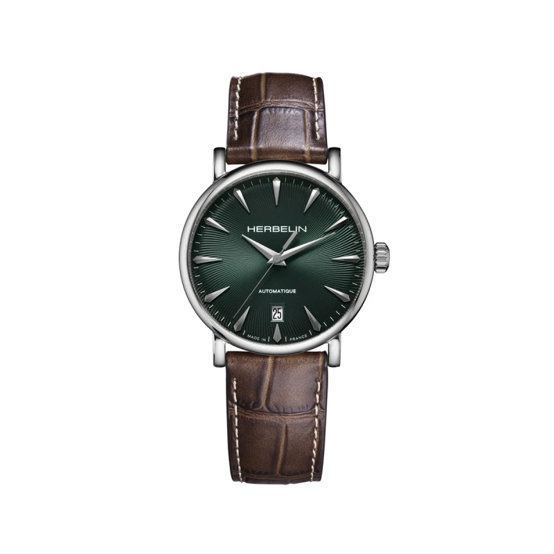 INSPIRATION – AUTOMATIC – STEEL & BROWN LEATHER | Club de la Montre