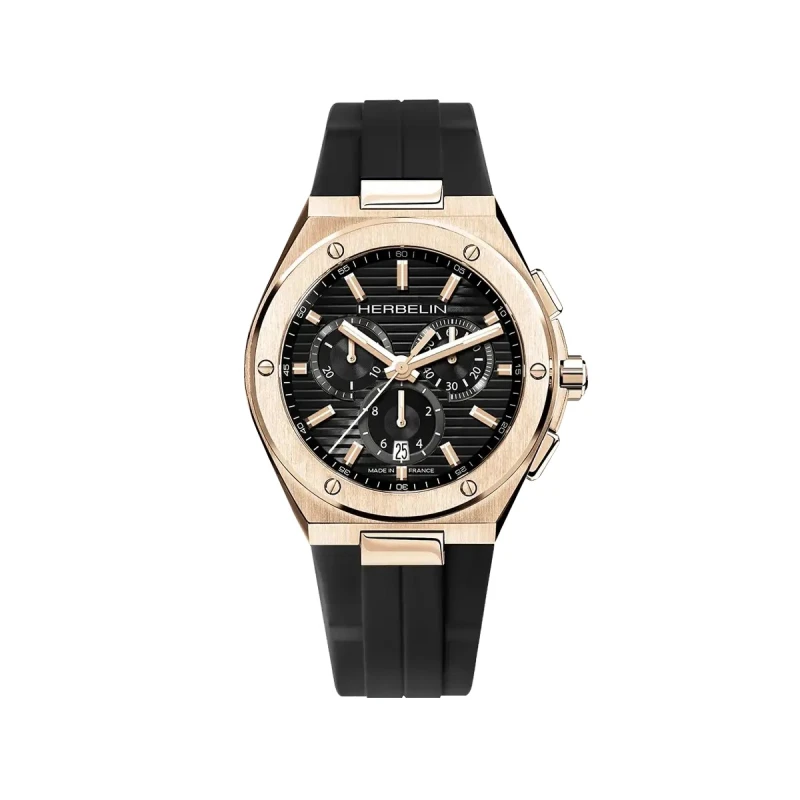 CAP CAMARAT – CHRONOGRAPH – BLACK & ROSE GOLD PVD | Club de la Montre