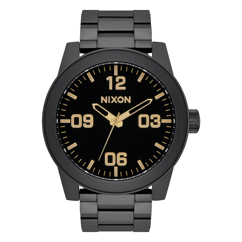 Nixon Watch - Corporal SS Matte Black Gold | Club de la Montre