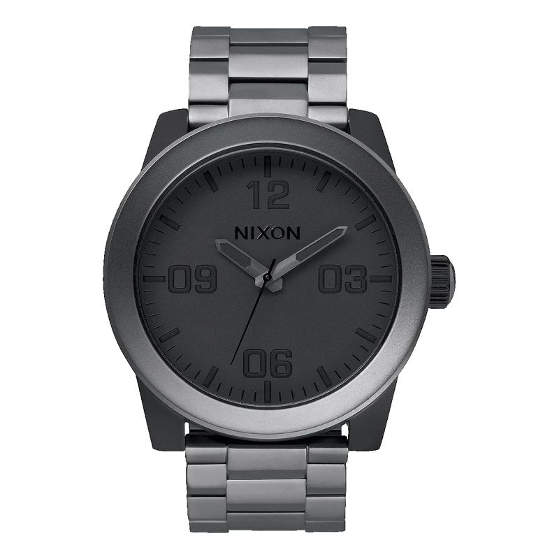 Nixon Watch - Corporal SS Matte Black Matte Gunmetal | Club de la Montre