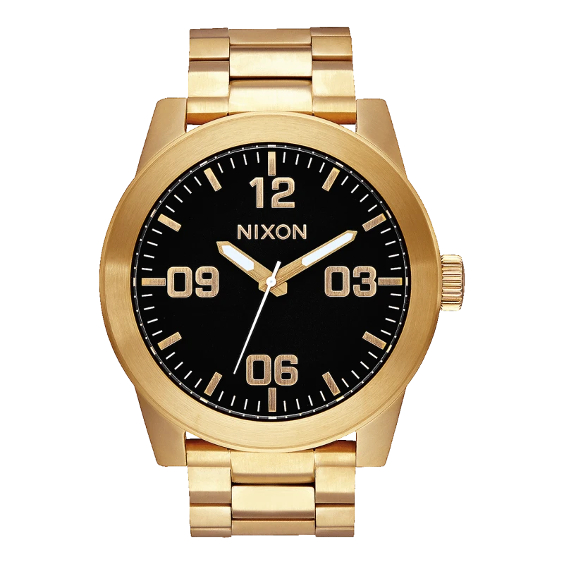 Nixon Watch - Corporal SS All Gold Black | Club de la Montre