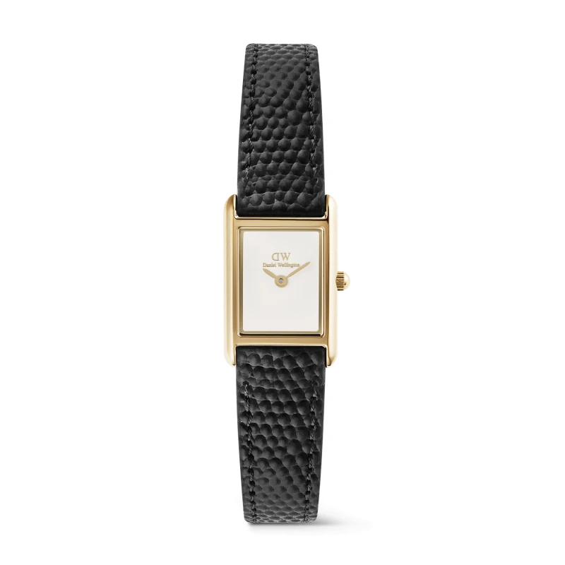 Daniel Wellington Watch - Bound Mini Black Lizard Gold - 17mm