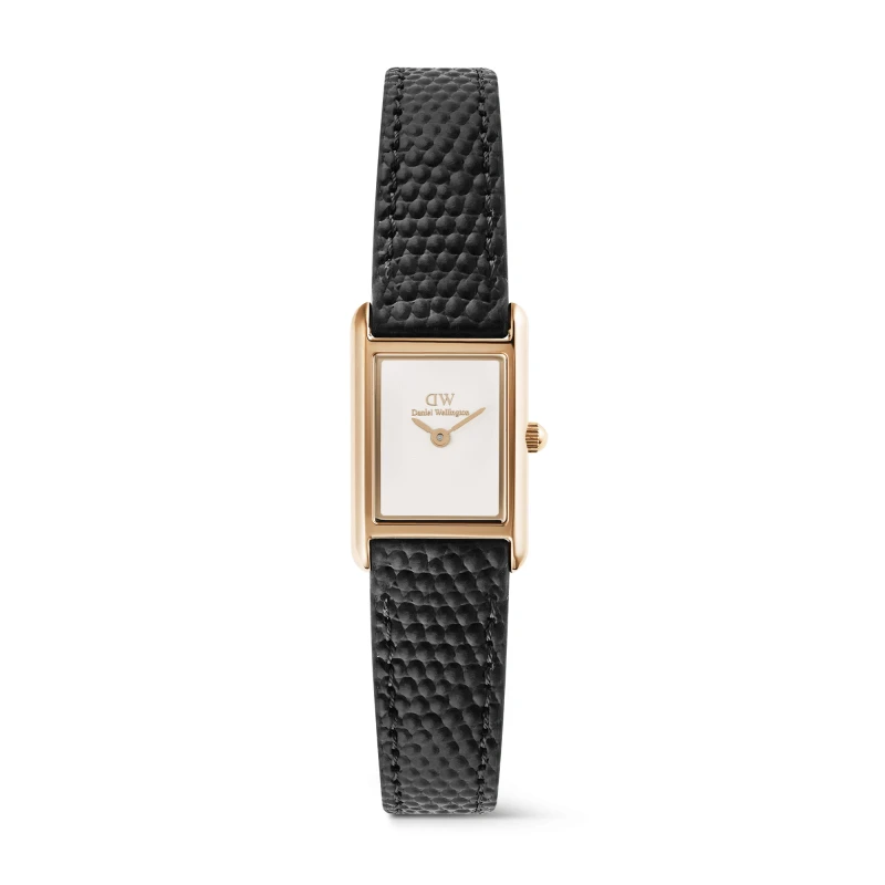 Daniel Wellington Watch - Bound Mini Black Lizard Rose Gold - 17mm