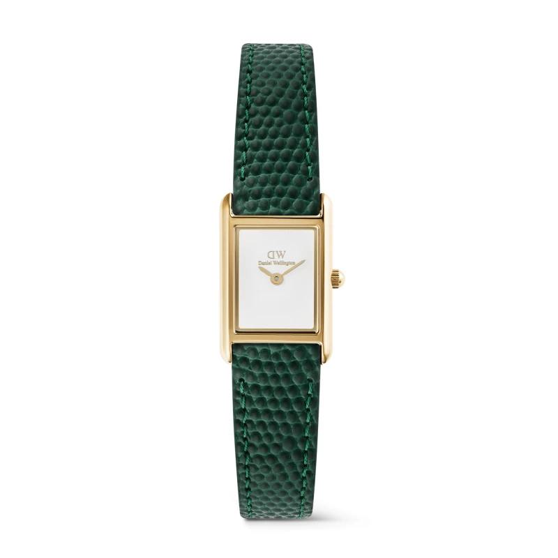 Daniel Wellington Watch - Bound Mini Green Lizard Gold - 17mm
