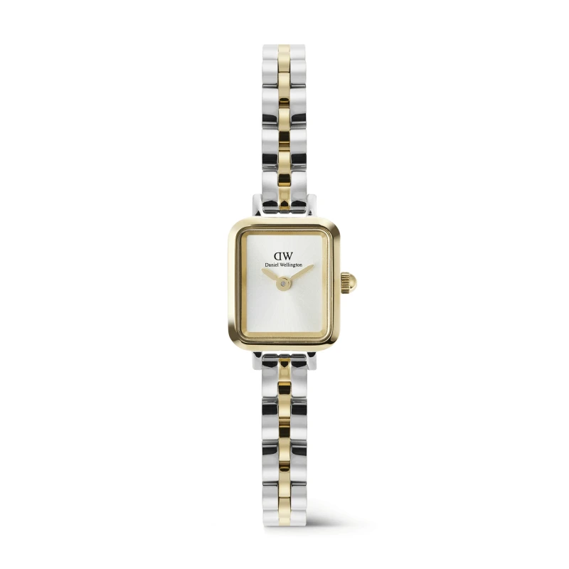 Daniel Wellington Watch - Quadro Mini Arch 3-Link Two-Tone Gold