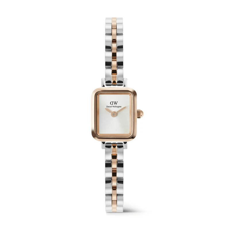Daniel Wellington Watch - Quadro Mini Arch 3-Link Two-Tone Rose Gold