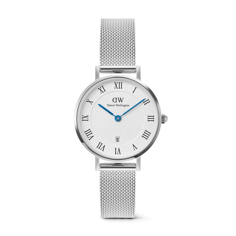 Daniel Wellington Watch - Petite Roman Numerals Date Silver - 28mm