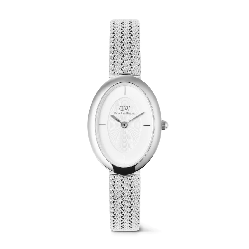 Daniel Wellington Watch - Juliette Braided Mesh White Sunray Silver - 20mm