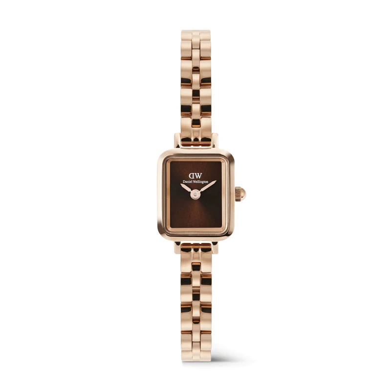 Daniel Wellington Watch - Quadro Mini Arch 3-Link Amber Sunray Rose Gold