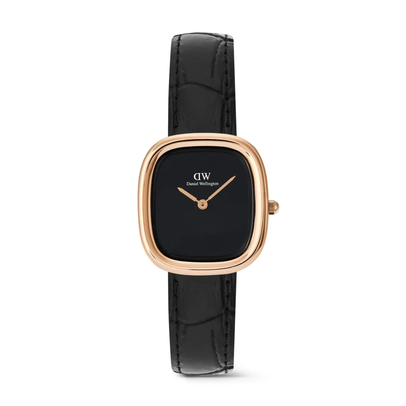 Daniel Wellington Watch - Margot Reading Onyx Ceramic Rose Gold - 24mm
